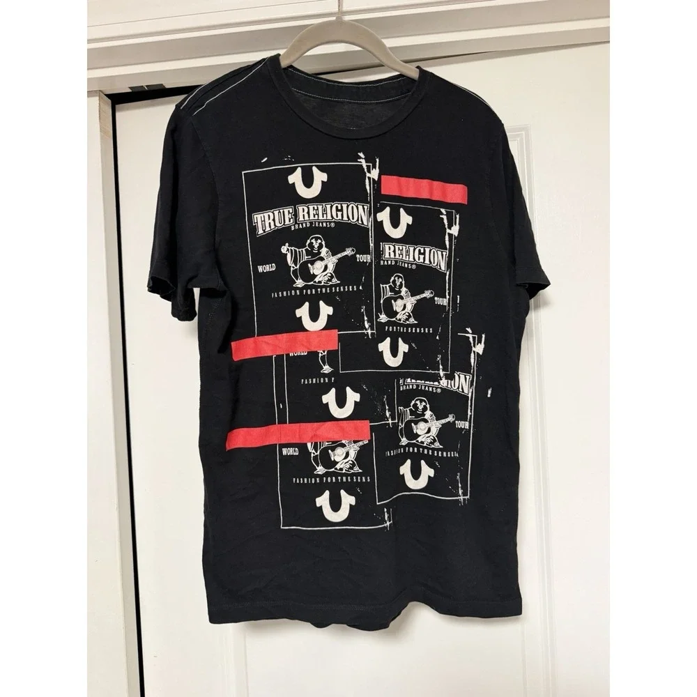 True Religion t-shirt features a distinctive 